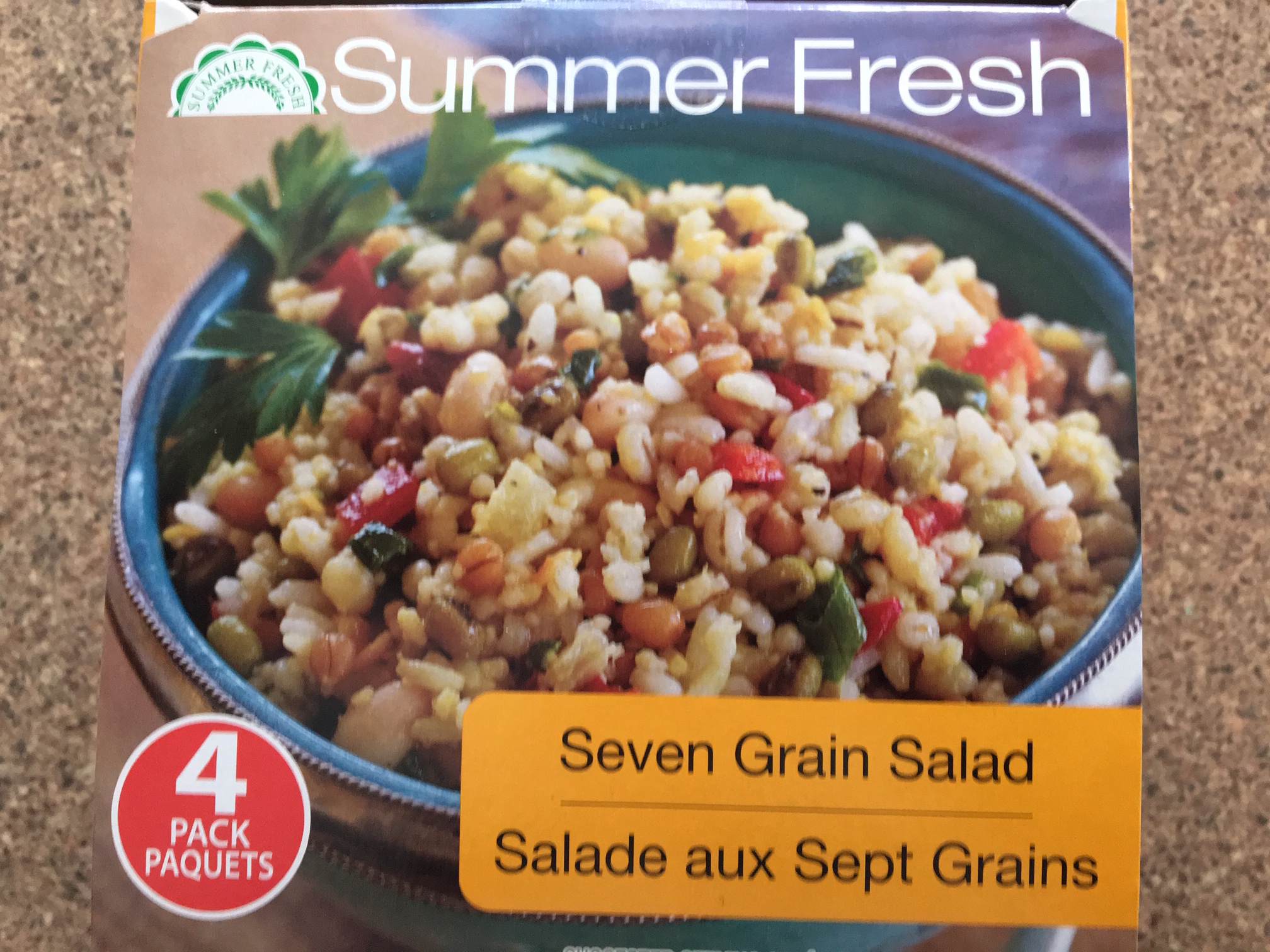Seven Grain salad and avocado